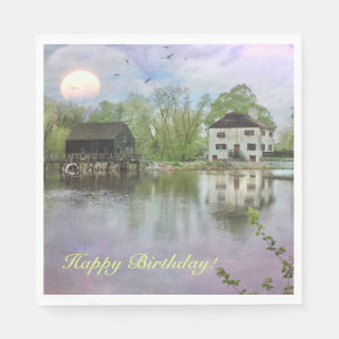 Historical Country Happy Birthday Napkin
