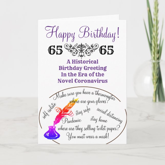 Historical Covid-19 Time Capsule card (Front)