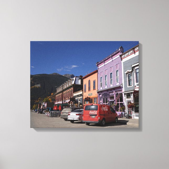 Historical Downtown Silverton Colorado Canvas Print (Front)