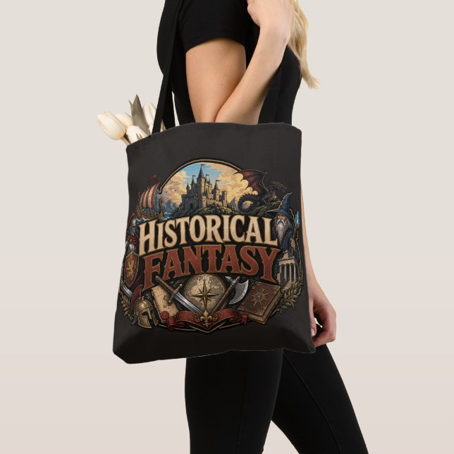 Historical Fantasy Tote Bag (Close Up)