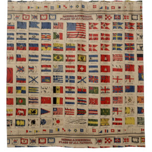 Historical Flags of The World (1869) Shower Curtain