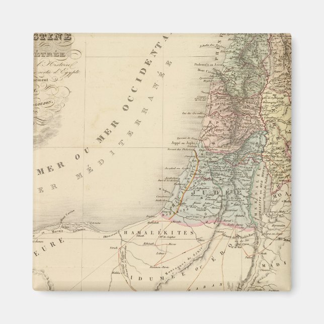 Historical Jerusalem, Palestine Magnet (Front)