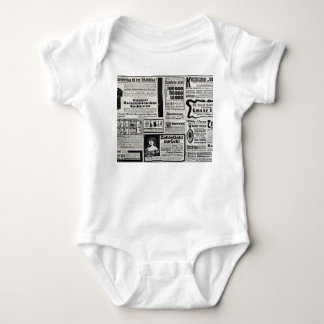 Historical Kiev: 1917 Newspaper Illustration Baby Bodysuit