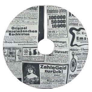 Historical Kiev: 1917 Newspaper Illustration Brushed Polyester Tree Skirt