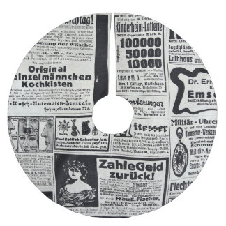 Historical Kiev: 1917 Newspaper Illustration Brushed Polyester Tree Skirt