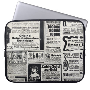 Historical Kiev: 1917 Newspaper Illustration Laptop Sleeve