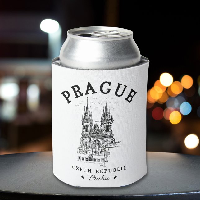 Historical Landscape of Prague, Czech Republic Can Cooler (Creator Uploaded)