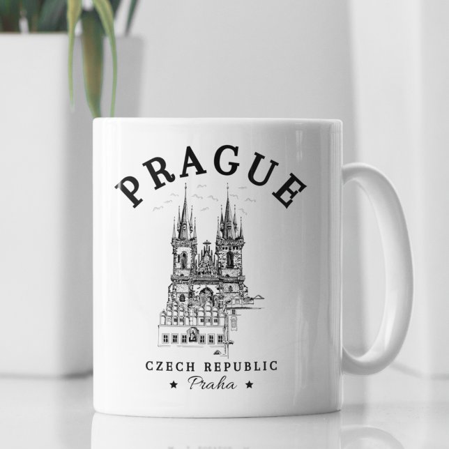 Historical Landscape of Prague, Czech Republic Coffee Mug (Creator Uploaded)