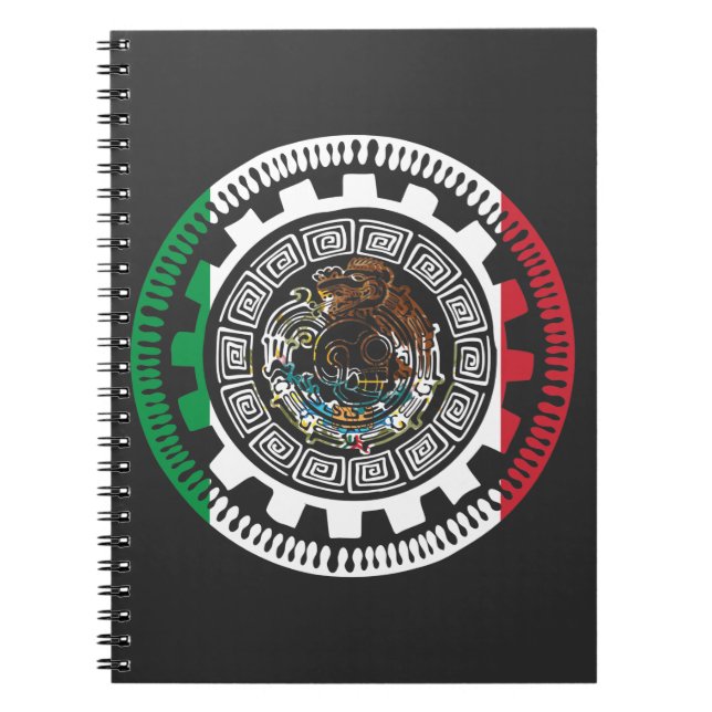 Historical Mexican Aztec Mexico Maya Calendar Notebook (Front)