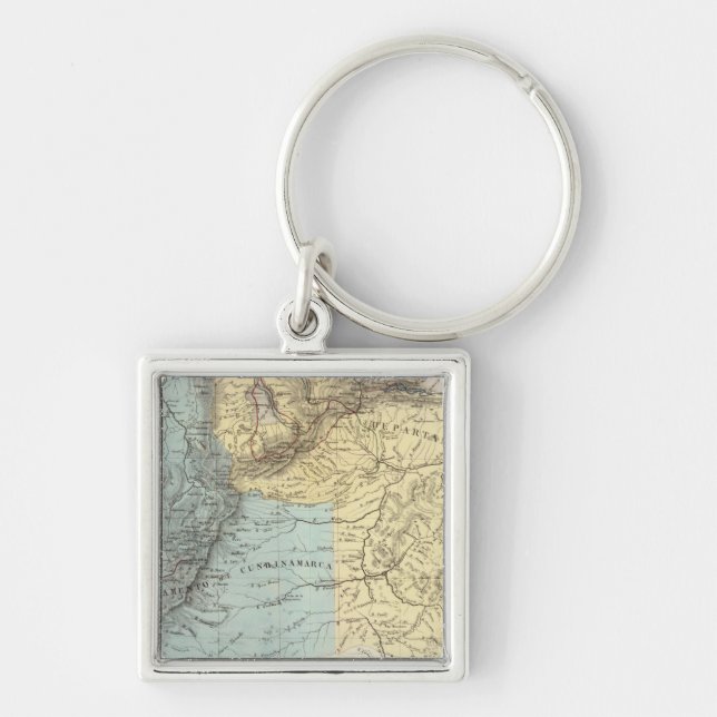 Historical Military Maps of Venezuela Key Ring (Front)