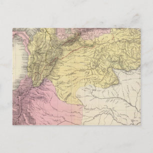 Historical Military Maps of Venezuela Postcard