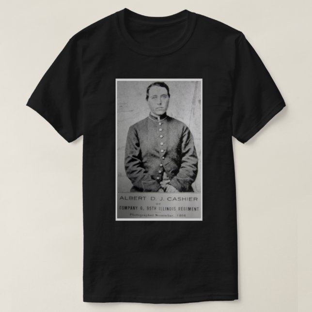 Historical photo, Albert Cashier- Union Soldier T-Shirt (Design Front)