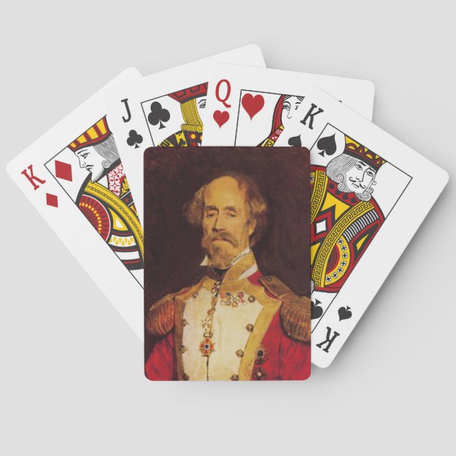 Historical Portrait of a Spanish General Playing Cards (Back)