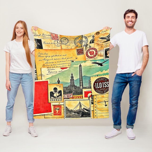 Historical Postal Journey Fleece Blanket (In Situ)