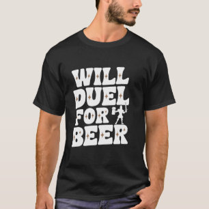 Historical Reenactment Mediaeval Combat Knight Bat T-Shirt