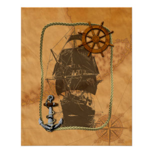 Historical Sailing Ship Poster