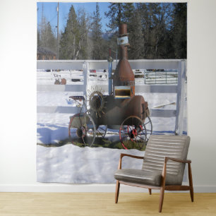 Historical Steam Engine.... Tapestry