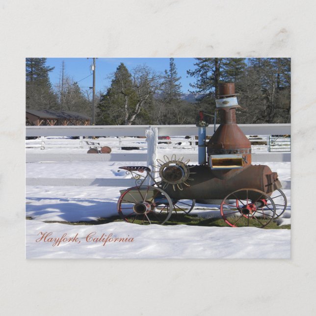 Historical Steam Engine tractor... Postcard (Front)