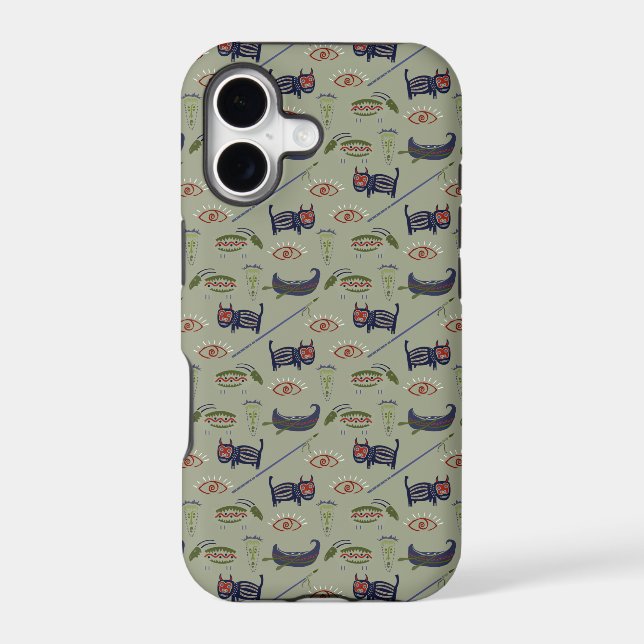 Historical Symbols Abstract Pattern (Back)