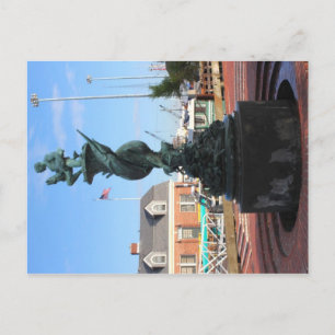 Historical Water Fountain - Massachusetts Postcard