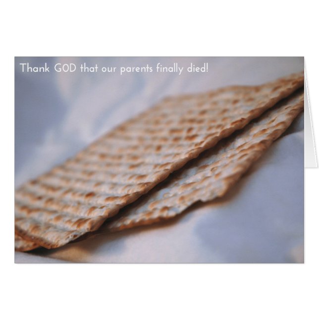 Historically Accurate Holiday Cards: Passover (Front Horizontal)