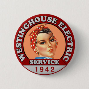 Historically-Inspired Rosie the Riveter Badge Pin