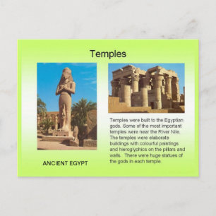 History, Ancient Egypt, Temples Postcard