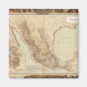History and Architecture of Mexico Magnet