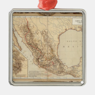 History and Architecture of Mexico Metal Tree Decoration