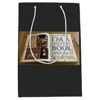 History Book opening Medium Gift Bag