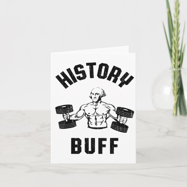 History Buff Funny George Washington Workout , Sma Card (Front)