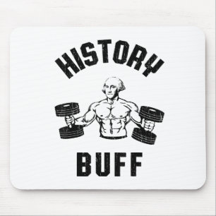 History Buff Funny George Washington Workout , Sma Mouse Pad