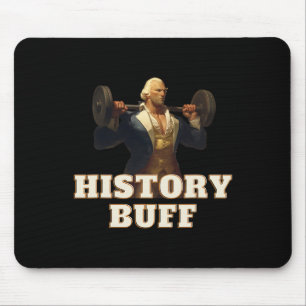 History Buff George Washington 4th Of July Gym Wor Mouse Pad