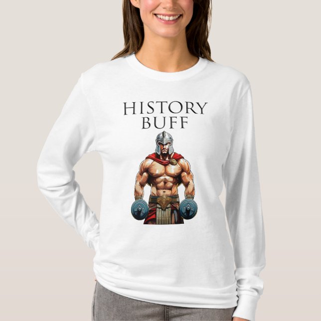 History Buff Roman Centurion T-Shirt (Front)