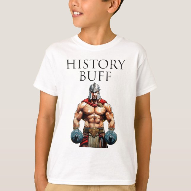 History Buff Roman Centurion T-Shirt (Front)
