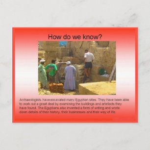 History, Evidence, Archaeology Postcard