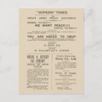 History, Facsimile header from Wipers Times 1917