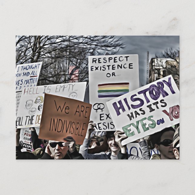 History Has Its Eyes on You Postcard (Front)