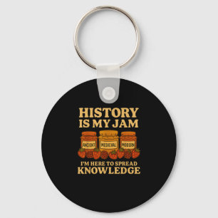 History Is My Jam Funny Teacher Back To School Fir Key Ring