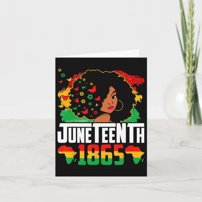 History Juneteenth Is My Independence Day Black Wo Card (Front)