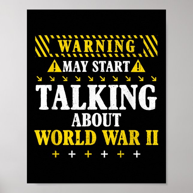 History Lover Warning May Start Talking About Worl Poster (Front)