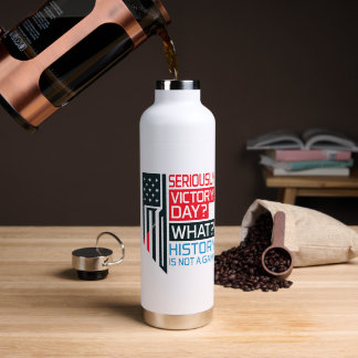 History Matters – Bold Political Statement Art Water Bottle