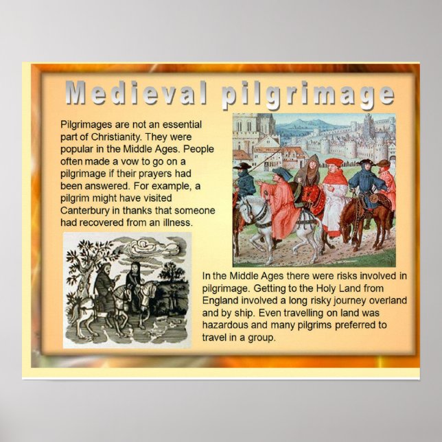 History, Mediaeval Pilgrimage Poster (Front)