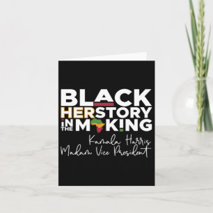 History Month Biden Harris 2024 President American Card