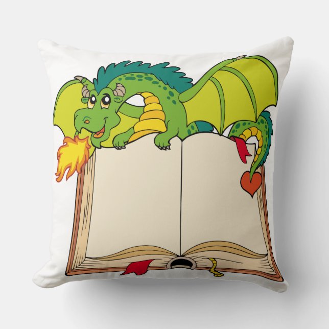 History Of A Dragon Decorative Throw Pillow (Front)