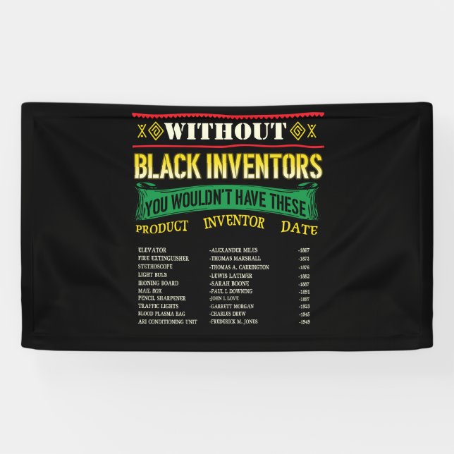 History Of Black Inventors Black History Month Banner (Horizontal)