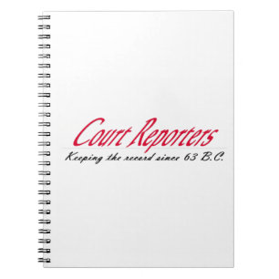 History of Court Reporting Spiral Notebook