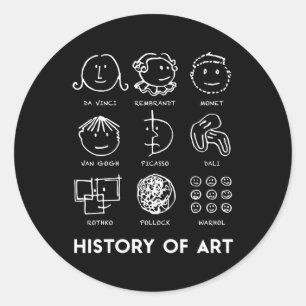 History Of For Teachers Students S Love Classic Round Sticker