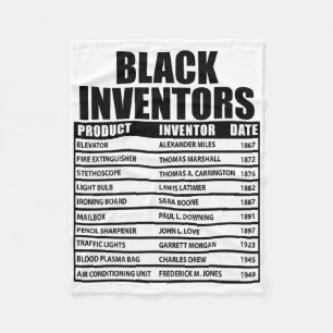 History Of Forgotten Black Inventors Black History Fleece Blanket