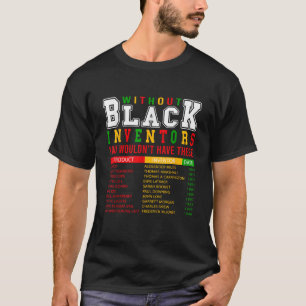 History Of Forgotten Black Inventors Black History T-Shirt